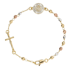 Bracelet-St Benedict-color-gold, Elemental Fashion Concepts LLC
