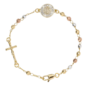Bracelet-St Benedict-color-gold, Elemental Fashion Concepts LLC