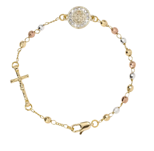 Bracelet-St Benedict-color-gold, Elemental Fashion Concepts LLC