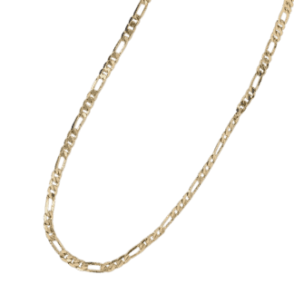 Classic-Figaro-Chain-Necklace-4mm-18-–-14K-Gold-Finish-Necklaces