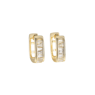 Pave-CZ-Square-Hoop-Earrings-–-Gold-Tone-Earrings