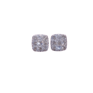 Square-Pave-CZ-Stud-Earrings-–-Silver-Tone-Earrings