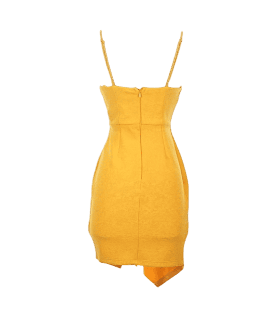 Selfie Leslie Mini Dress - Yellow - Image 3